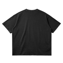 Load image into Gallery viewer, Ghosts Cant Dream Garment Dyed Streetwear Tee 260GSM Black Cotton With Faded Raw Hem