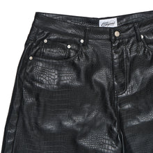 Load image into Gallery viewer, CAPRI CROC LEATHER JORTS
